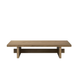 Isaac Rubbed Light Oak Coffee Table | shipping 11/15/2025