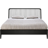 Spindle Oak Black Bed