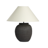 Muji Ivory Linen Table Lamp | ready to ship!
