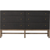 Fiona Russet Mahogany 6 Drawer Dresser | ready to ship!