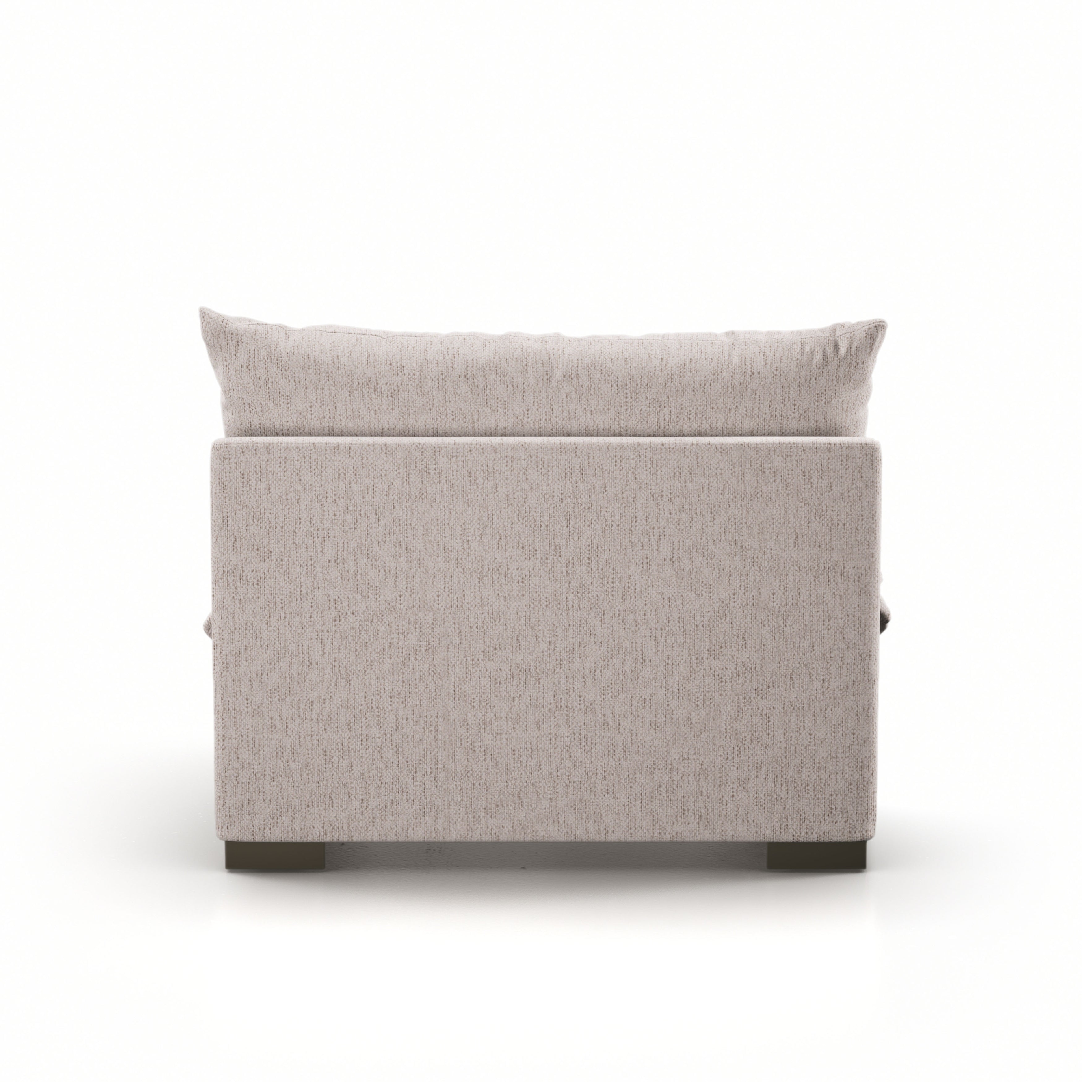 Featuring Westwood Sectional Pieces - Bayside Pebble by Four Hands at Amethyst Home. Meet the ultimate modular lounger. Knife edge cushioning is upholstered in a stone-colored high-performance fabric, perfect for modern living. Ottoman piece to matching sectional. Performance fabrics are specially created to withstand spills, stains, high traffic and wear,. Amethyst Home provides interior design, new home construction design consulting, vintage area rugs, and lighting in the Des Moines metro area.