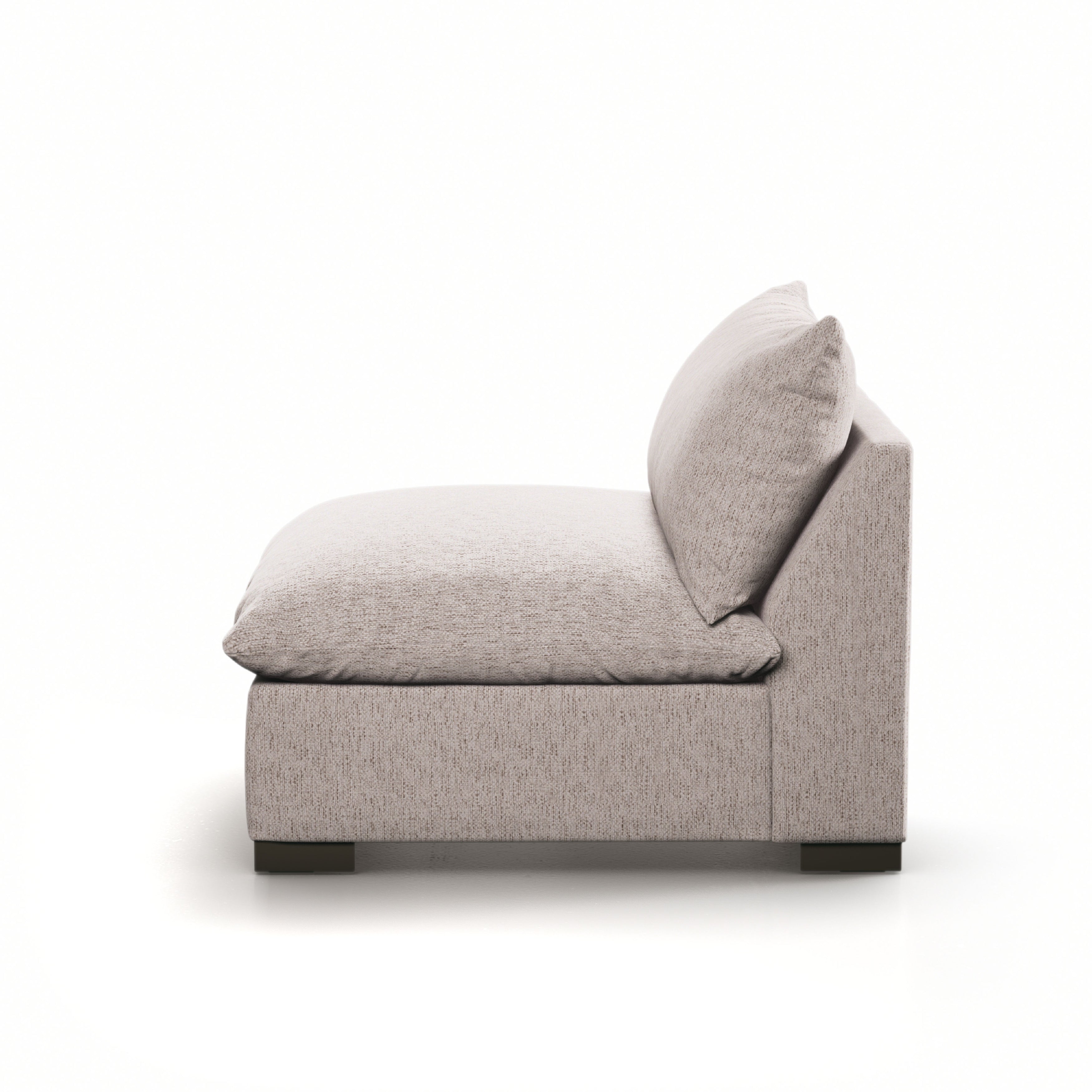 Featuring Westwood Sectional Pieces - Bayside Pebble by Four Hands at Amethyst Home. Meet the ultimate modular lounger. Knife edge cushioning is upholstered in a stone-colored high-performance fabric, perfect for modern living. Ottoman piece to matching sectional. Performance fabrics are specially created to withstand spills, stains, high traffic and wear, ensu. Amethyst Home provides interior design, new home construction design consulting, vintage area rugs, and lighting in the Miami metro area.