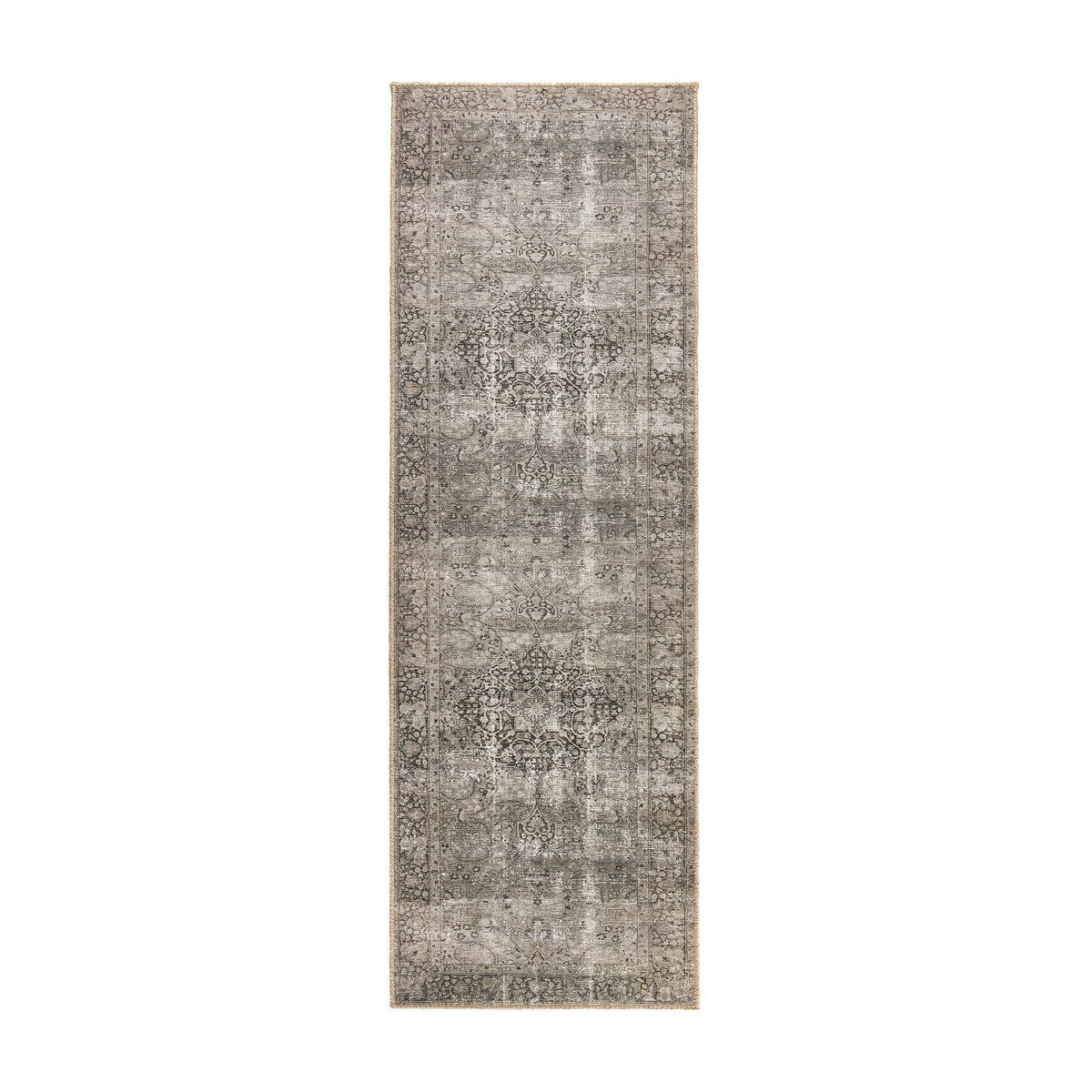 Featuring Morelli Alani Natural Rug by Four Hands at Amethyst Home. A jute-blend area rug is power-loomed in Egypt. Each pattern is created from a high-quality scan of a vintage rug. A team of graphic designers then perfects the pattern and colors to closely resemble the original rug. The result: a textural and versatile piece that looks authentically ant. Amethyst Home provides interior design, new home construction design consulting, vintage area rugs, and lighting in the Kansas City metro area.