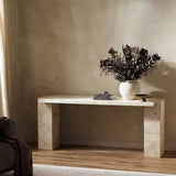 Featuring Romano Desert Taupe Marble Console Table by Four Hands at Amethyst Home. Solid marble sheets are laminated to create cubed cradle bases for a thick-cut tabletop. Heavy veining and natural swirls speak to the nature of marble, with each piece being entirely unique.
73.00"w x 21.00"d x 31.00"h
Collection: ElementColors: Desert Taupe MarbleMaterials. Amethyst Home provides interior design, new home construction design consulting, vintage area rugs, and lighting in the Alpharetta metro area.