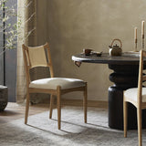 Featuring Haddon Antwerp Natural Dining Chair by Four Hands at Amethyst Home. Expertly crafted by Haddon Antwerp, the Natural Dining Chair is both stylish and sturdy. With its sleek design and high-quality materials, this chair is perfect for adding a touch of elegance to your dining room. Its ergonomic shape provides optimal comfort, making it ideal for lon. Amethyst Home provides interior design, new home construction design consulting, vintage area rugs, and lighting in the Monterey metro area.