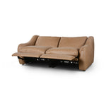 Featuring Crawford Palermo Drift Power Recliner 2-Piece Sectional Sofa by Four Hands at Amethyst Home. A fresh take on the classic recliner. Customize your comfort level with the push of hidden buttons with pieces in our Power Motion collection. Made from caramel top-grain leather. Includes 9'5" power cord. There is a six-motor maximum per power outlet. Ea. Amethyst Home provides interior design, new home construction design consulting, vintage area rugs, and lighting in the Alpharetta metro area.