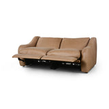 Featuring Crawford Palermo Drift Power Recliner 2-Piece Sectional Sofa by Four Hands at Amethyst Home. A fresh take on the classic recliner. Customize your comfort level with the push of hidden buttons with pieces in our Power Motion collection. Made from caramel top-grain leather. Includes 9'5" power cord. There is a six-motor maximum per power outlet. Ea. Amethyst Home provides interior design, new home construction design consulting, vintage area rugs, and lighting in the Alpharetta metro area.