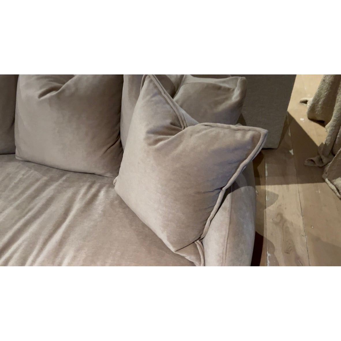 Modern curves and sleek styling make the Emile Sofa Family by Verellen perfect for any environment. Bench-crafted with a sustainably harvested hardwood frame and 8-way hand-tied seat construction, it comes standard with: Amethyst Home provides interior design, new home construction design consulting, vintage area rugs, and lighting in the Nashville metro area.