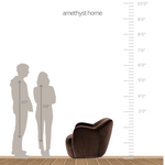 Featuring Julius Surrey Cocoa Swivel Chair by Four Hands at Amethyst Home. Velvety chocolate-brown upholstery pairs with an S-spring seat and enveloped frame for an inviting look and feel on this 360-degree swivel chair.
Collection: WestgateColors: Sienna Brown, Surrey CocoaMaterials: Solid Parawood, 76.8% Co, 23.2% PlOverall Dimensions: 35"W x 36"L x 29.50"HW. Amethyst Home provides interior design, new home construction design consulting, vintage area rugs, and lighting in the Boston metro area.