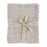 Chef Stripe Tea Towels S/2, Mink
