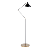 Charlton Floor Lamp Black and Brass