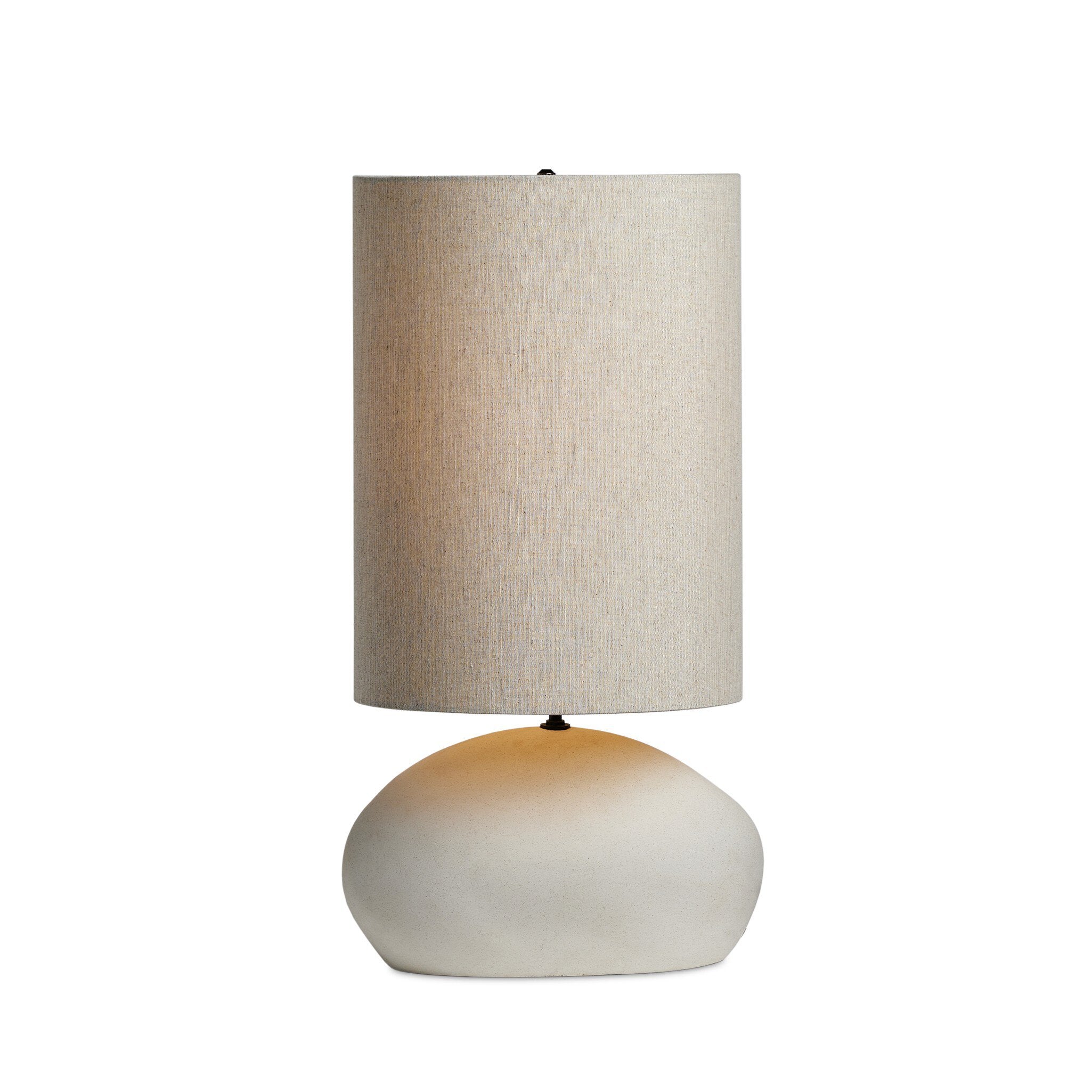 Featuring Allura White Speckled Ceramic Table Lamp by Four Hands at Amethyst Home. A curved ceramic base with a speckled matte finish supports an extra-tall flax linen shade. This elongated silhouette brings a sculptural look to any tabletop.Overall Dimensions: 12.00"w x 11.00"d x 23.00"hWeight : 6.44 lbsMaterials : Ceramic, Thermoplastic, 65% Polyester, 35% Flax/Linen. Amethyst Home provides interior design, new construction, custom furniture, and area rugs in the Calabasas metro area