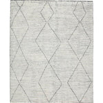 Featuring Alpine Ammil Hand-Knotted Rug by Jaipur Living at Amethyst Home. Inspired by textiles from the Tullu region in Morocco, the Alpine Ammil rug brings texture and versatility to both global and modern spaces. Crafted of natural wool, the hand-knotted Alpine Ammil rug features a plush, ridged feel and an asymmetrical trellis design in cream and black t.  Amethyst Home provides interior design, new home construction design consulting, vintage area rugs, and lighting in the Seattle metro area.