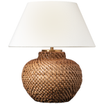 Featuring Avedon 11" Cordless Natural Rattan Accent Lamp by Visual Comfort at Amethyst Home. Illuminate any space with the Avedon 11" Cordless Natural Rattan Accent Lamp. This wireless lamp is both stylish and functional, adding a natural touch to any room. With its cordless design, enjoy the convenience of placing the lamp wherever you need it without the hassle of cords. Perfect for. Amethyst Home provides interior design, new construction, custom furniture, and area rugs in the Omaha metro area