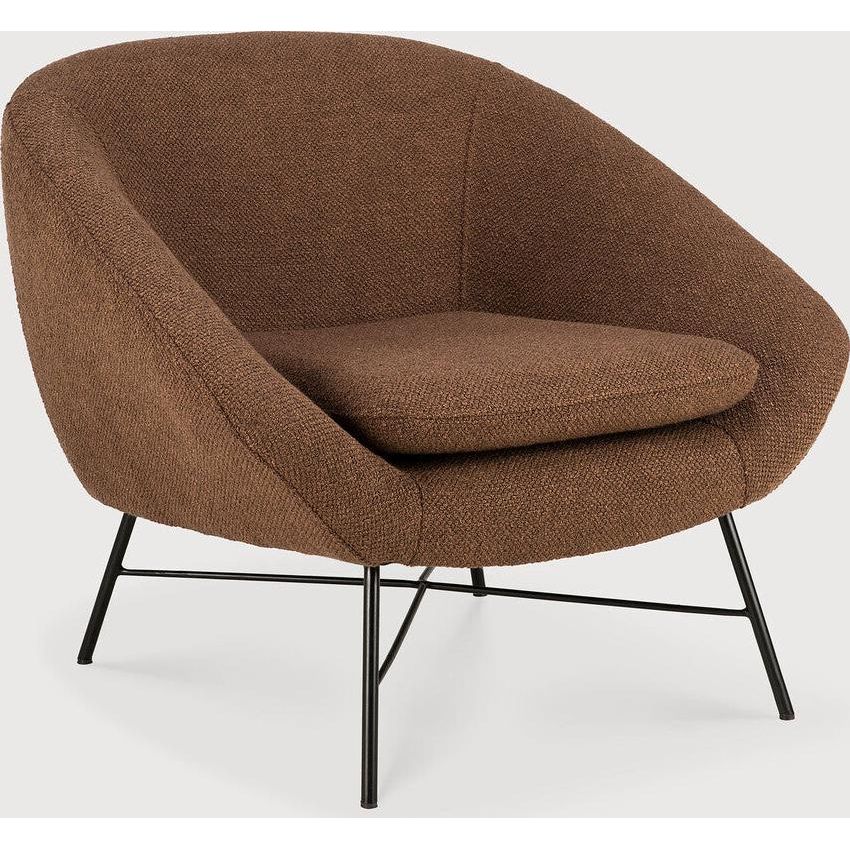 Featuring Barrow Copper Lounge Chair by Ethnicraft at Amethyst Home. Seeking its inspiration from the 50s, the Barrow lounge chair has an irresistible vintage vibe. The lightness of the metal foot base teamed with premium upholstery are a timeless addition to any space. Let yourself melt into the warm embrace of this incredibly comfortable chair.Weight : 42 lb Dimensions: 31.5 in . Amethyst Home provides interior design, new construction, custom furniture, and area rugs in the Park City metro area