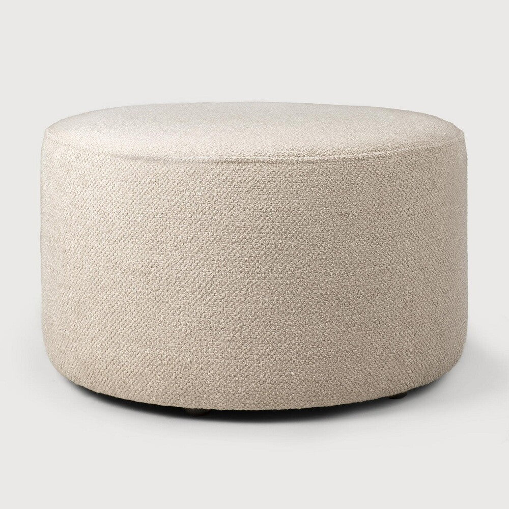 Featuring Barrow Off White Pouf by Ethnicraft at Amethyst Home. The Barrow Pouf is a cozy complement to any living space. Made with Italian fabrics in a range of hues, the Barrow pouf creates a relaxed atmosphere while doubling as additional seating for an indoor gathering. This easy-to-style item was designed by Jacques Deneef.Collection : BarrowFire Retardant : NoFloor Protecto. Amethyst Home provides interior design, new construction, custom furniture, and area rugs in the Des Moines metro area