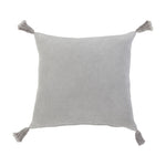 A sumptuously soft velvet square pillow with dainty tassels on each corner. King lounger 100% cotton. Amethyst Home provides interior design, new home construction design consulting, vintage area rugs, and lighting in the Atlanta metro area.