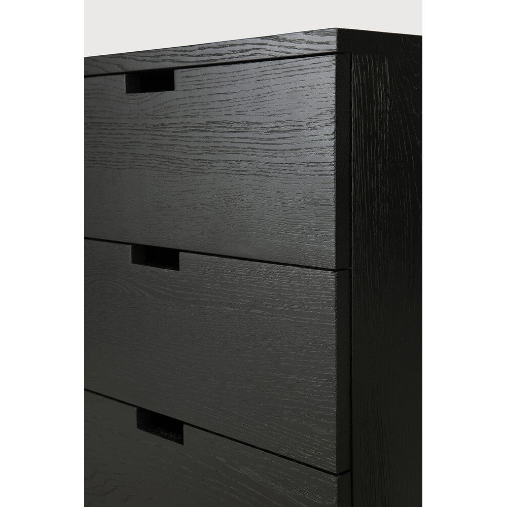 Featuring Billy Varnished Oak Black Drawer Unit by Ethnicraft at Amethyst Home. Organise your work space with the Billy drawer unit in solid oak. It features three soft-closing drawers and easy access thanks to the handy wheels. On its own or under a desk, it is the simple staple every office needs.Weight : 75 lb Dimensions: 22.5 in W x 20 in L x 24.5 in HBrushed : YesCollection . Amethyst Home provides interior design, new construction, custom furniture, and area rugs in the Des Moines metro area