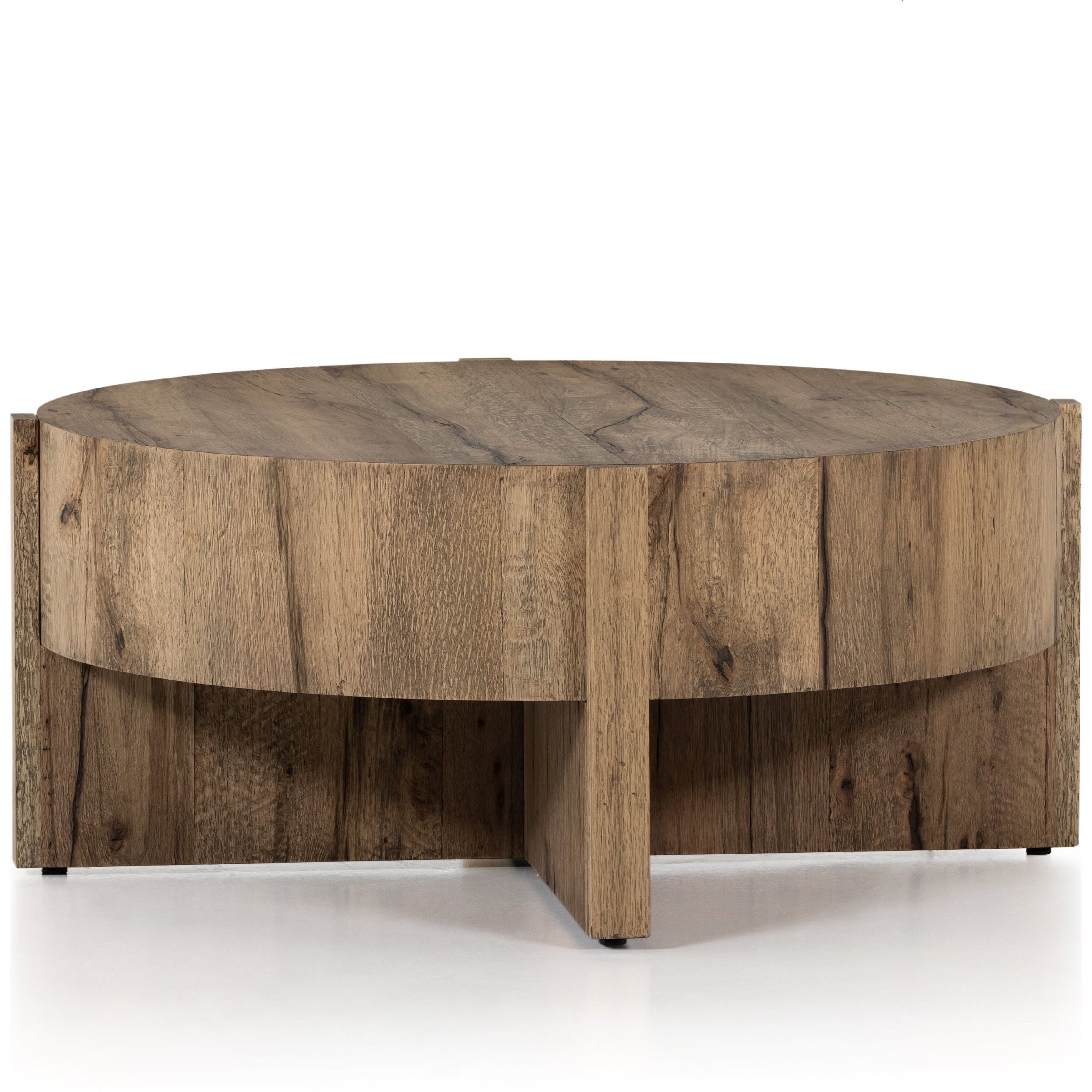 Bingham Rustic Oak Coffee Table  Four Hands