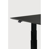 Featuring Bok Black Us Oak Black Adjustable Desk by Ethnicraft at Amethyst Home. The Bok adjustable desk was designed with the importance of health and good posture in mind. The motorised system in its legs allows the tabletop to be elevated to the height of your liking. That way, you can easily switch between sitting and standing throughout the workday. Choose between white or bl. Amethyst Home provides interior design, new construction, custom furniture, and area rugs in the San Diego metro area