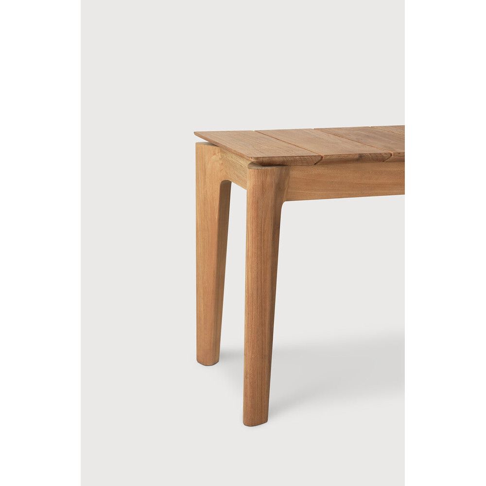 Featuring Bok No Cushion Teak Outdoor Bench by Ethnicraft at Amethyst Home. Reminiscent of a goat's curved horns, the Bok collection combines sculptural elegance and contemporary crafting into a graceful and airy form. Taking the quality design of the Bok collection outdoors, the Bok outdoor bench pairs perfectly with the Bok dining table, but also as a standalone outdoor seating . Amethyst Home provides interior design, new construction, custom furniture, and area rugs in the Park City metro area