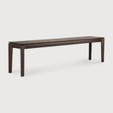 Featuring Bok Oak Brown Bench by Ethnicraft at Amethyst Home. Reminiscent of a goat's curved horns, the Bok collection combines sculptural elegance and contemporary crafting into a graceful and airy form. The Bok bench pairs well with the Bok dining table, but also as a stand-alone against a wall, in a hallway or at the end of a bed.Collection : BokFinish : VarnishedFloor Protect. Amethyst Home provides interior design, new construction, custom furniture, and area rugs in the Scottsdale metro area