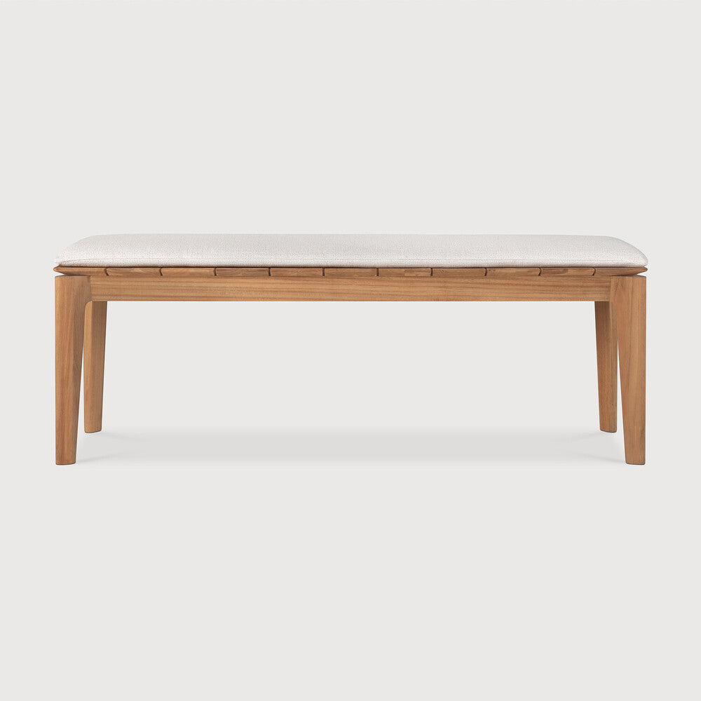 Bok Off White Teak Outdoor Bench