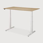 Featuring Bok White Us Oak Adjustable Desk by Ethnicraft at Amethyst Home. The Bok adjustable desk was designed with the importance of health and good posture in mind. The motorised system in its legs allows the tabletop to be elevated to the height of your liking. That way, you can easily switch between sitting and standing throughout the workday. Choose between white or black . Amethyst Home provides interior design, new construction, custom furniture, and area rugs in the Kansas City metro area