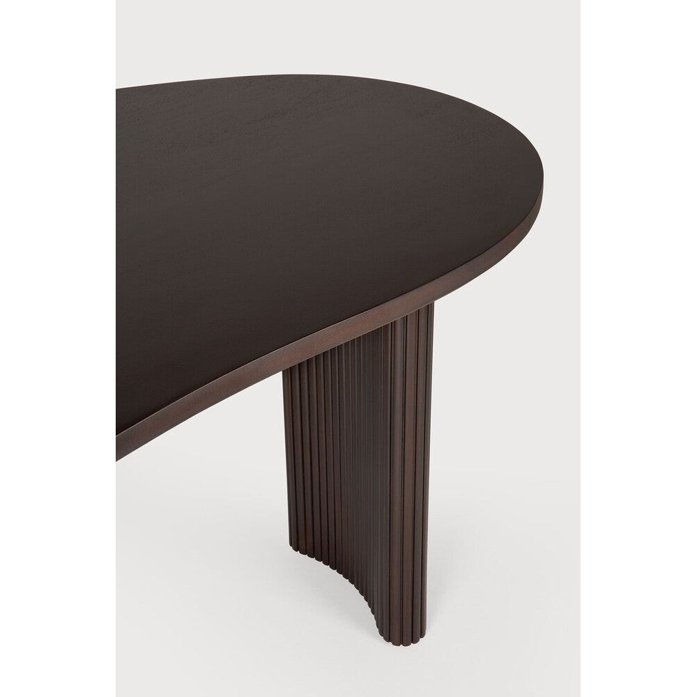 Featuring Boomerang Mahogany Dark Brown Desk by Ethnicraft at Amethyst Home. Inspired by shapes found in nature, the Boomerang collection features a playful, pebble top set on curved legs with a stacked, wood stick effect. The Boomerang desk is a statement piece for any workspace with its organic, eye-catching design unique for the office.Weight : 91 lbs Dimensions: 39.5" W x. Amethyst Home provides interior design, new construction, custom furniture, and area rugs in the Salt Lake City metro area