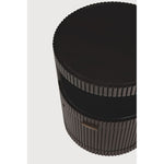 Featuring Boomerang Mahogany Dark Brown Drawer Unit by Ethnicraft at Amethyst Home. Inspired by shapes found in nature, the Boomerang collection features a playful, pebble top set on curved legs with a stacked, wood stick effect. Featuring hand-carved details and the practicality of wheels, the Boomerang drawer unit can serve many purposes, fitting perfectly under a desk for extra. Amethyst Home provides interior design, new construction, custom furniture, and area rugs in the Calabasas metro area