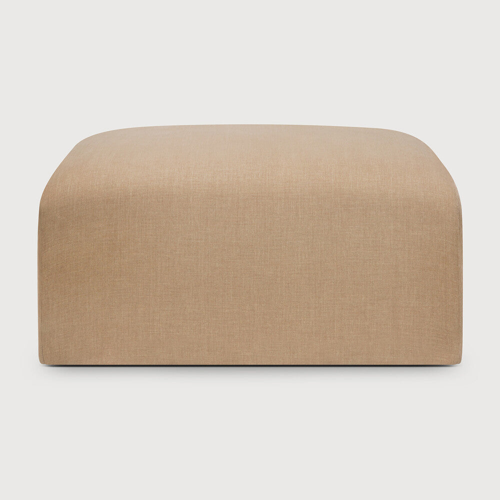 Featuring Bulky Light Sepia Footstool by Ethnicraft at Amethyst Home. The Bulky celebrates simplicity and versatility in one cohesive form. Its mono-volume design, softened by rounded corners and accentuated with subtle stitching details, lends understated elegance to any space. The clean silhouette pairs with luxurious upholstery and thoughtful contours to provide lasting comfor. Amethyst Home provides interior design, new construction, custom furniture, and area rugs in the Washington metro area