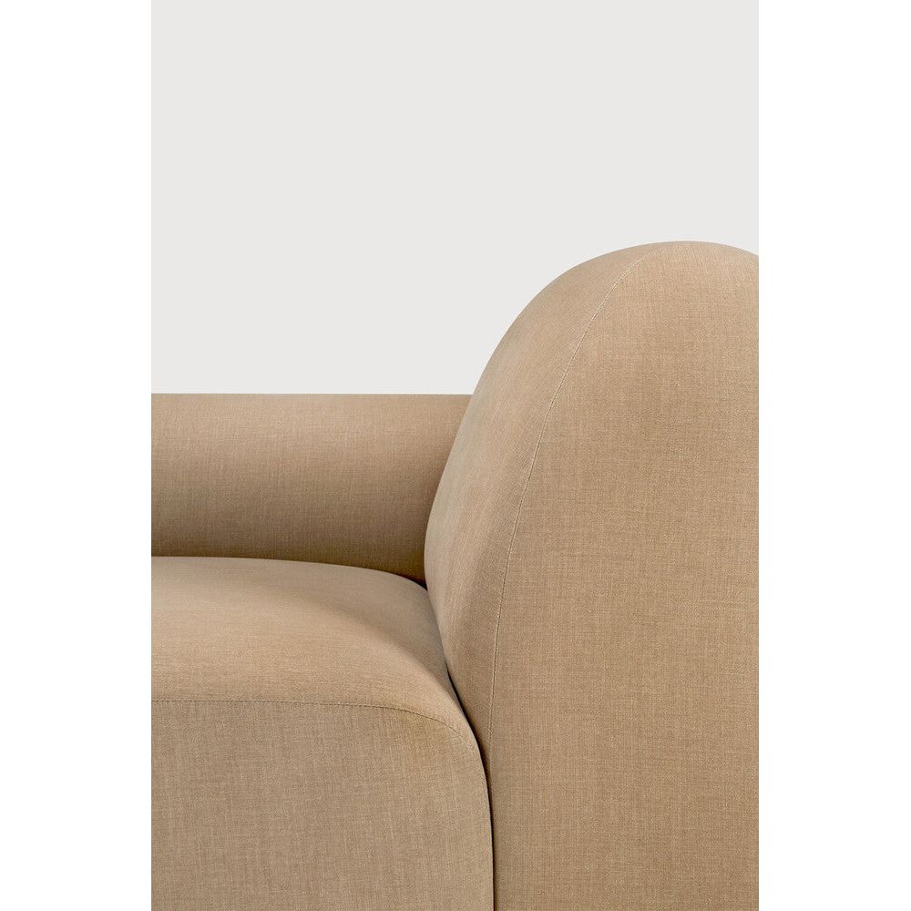 Featuring Bulky Light Sepia Modular Sofa by Ethnicraft at Amethyst Home. The Bulky celebrates simplicity and versatility in one cohesive form. Its mono-volume design, softened by rounded corners and accentuated with subtle stitching details, lends understated elegance to any space. The clean silhouette pairs with luxurious upholstery and thoughtful contours to provide lasting com. Amethyst Home provides interior design, new construction, custom furniture, and area rugs in the Washington metro area