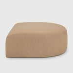 Featuring Bulky Light Sepia Semi-Circle Footstool by Ethnicraft at Amethyst Home. The Bulky celebrates simplicity and versatility in one cohesive form. Its mono-volume design, softened by rounded corners and accentuated with subtle stitching details, lends understated elegance to any space. The clean silhouette pairs with luxurious upholstery and thoughtful contours to provide lasti. Amethyst Home provides interior design, new construction, custom furniture, and area rugs in the Seattle metro area