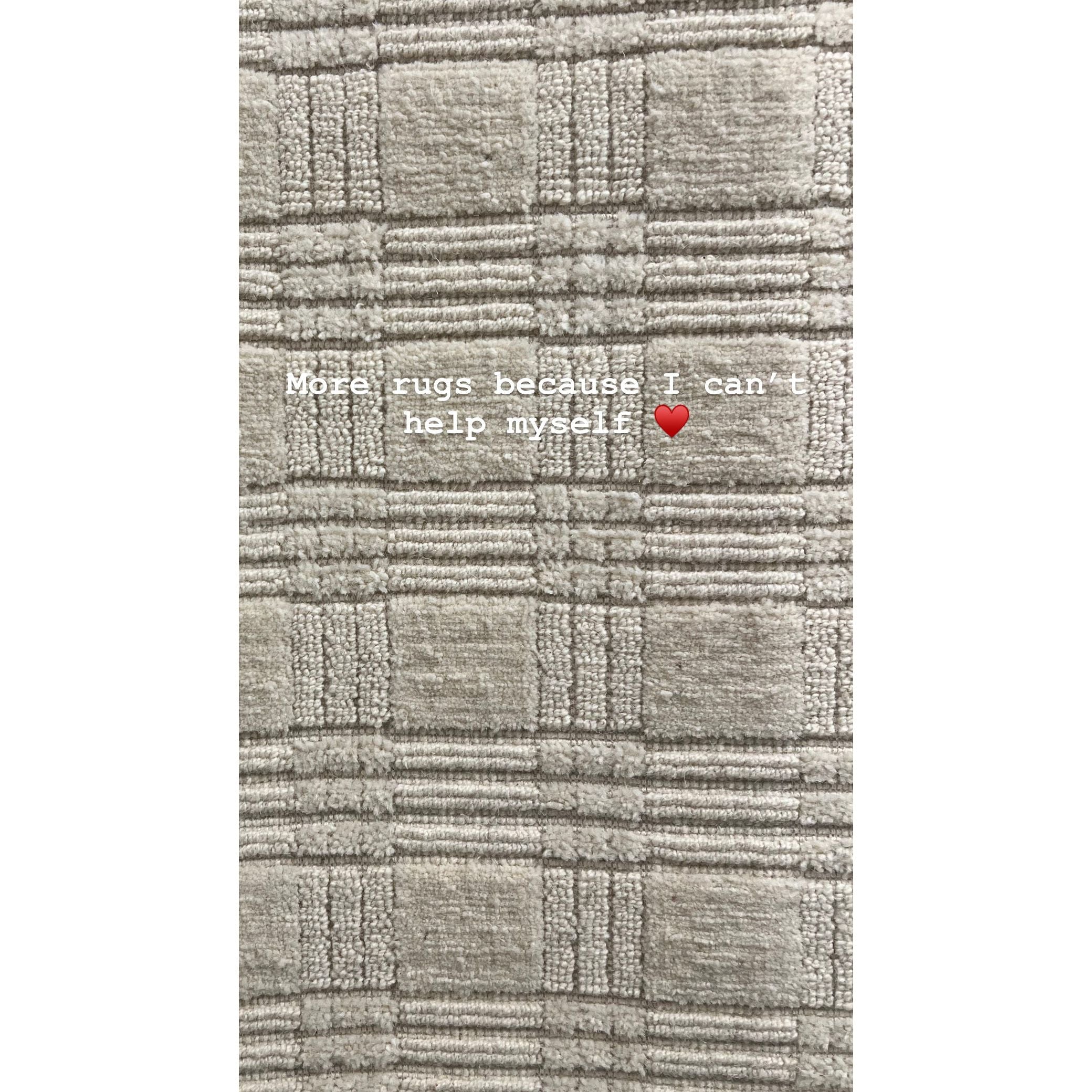 Featuring Tokaree Rowena Rug by Jaipur Living at Amethyst Home. Reminiscent of a basketweave, The Tokaree Rowena demonstrates sophistication and simplicity in a tonal taupe checker pattern.  Handwoven of 100% wool, varied pile height creates a unique texture and luxurious depth while maintaining durability and quality that are synonymous with our artisans in I.  Amethyst Home provides interior design, new home construction design consulting, vintage area rugs, and lighting in the Tampa metro area.