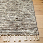 Featuring Camille Jasper Wolf Hand-Knotted Rug by Surya at Amethyst Home. The Camille Jasper Wolf hand-knotted rug features a yummy blend of charcoal greys and chocolate brown.  Soft to the touch and made of dreamy, knotted wool in a low shed blend.
Hand-Knotted100% WoolFringe Length: 5"Rug Thickness: 0.75". Amethyst Home provides interior design, new home construction design consulting, vintage area rugs, and lighting in the Calabasas metro area.