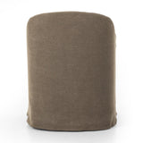 Featuring Cove Broadway Coffee Dining Chair With Casters by Four Hands at Amethyst Home. A polished form with curved lines and upholstered in a coffee-brown flax/linen blend, this chair brings quiet sophistication to the dining room. Functional casters allow easy movement.Overall Dimensions: 25.50"w x 25.25"d x 32.25"hWeight : 28.66 lbsMaterials : 100% Flax/Linen, 87% Polyurethane F. Amethyst Home provides interior design, new construction, custom furniture, and area rugs in the Houston metro area