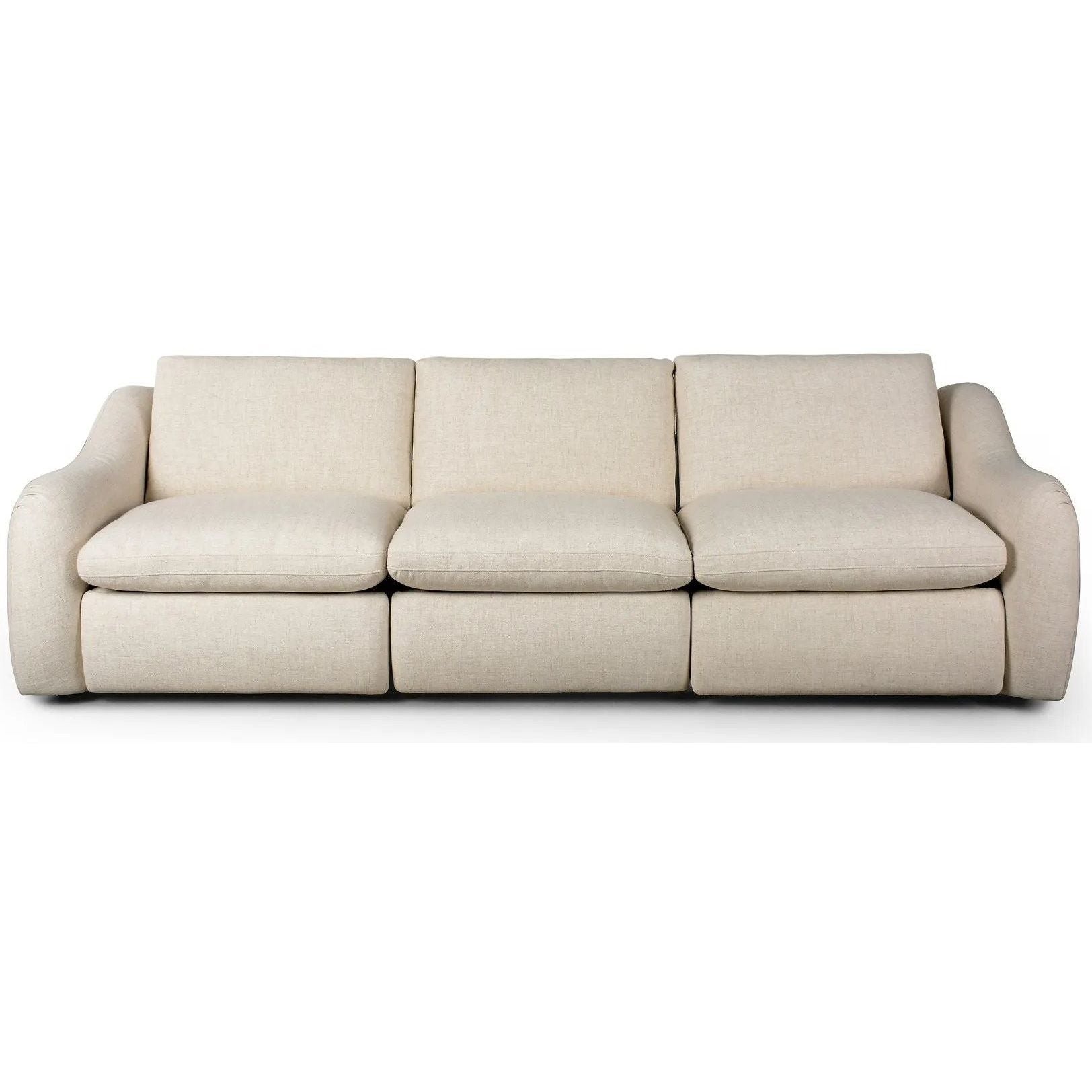 Crawford Antigo Natural Power Recliner 3-Piece Sectional Sofa  Four Hands