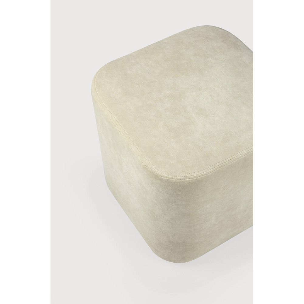 Featuring Cube Sand Pouf by Ethnicraft at Amethyst Home. Elegant style comes with the Cube pouf. Comfortable and sturdy, the Cube is durably crafted using Italian textiles. Warm and timeless tones combine perfectly with other materials to bring a refined yet relaxed aesthetic in modern breakout spaces.Weight : 17 lb Dimensions: 17 in H x 17.5 in L x 17.5 in WAdjustable Feet : NoBrush. Amethyst Home provides interior design, new construction, custom furniture, and area rugs in the Boston metro area