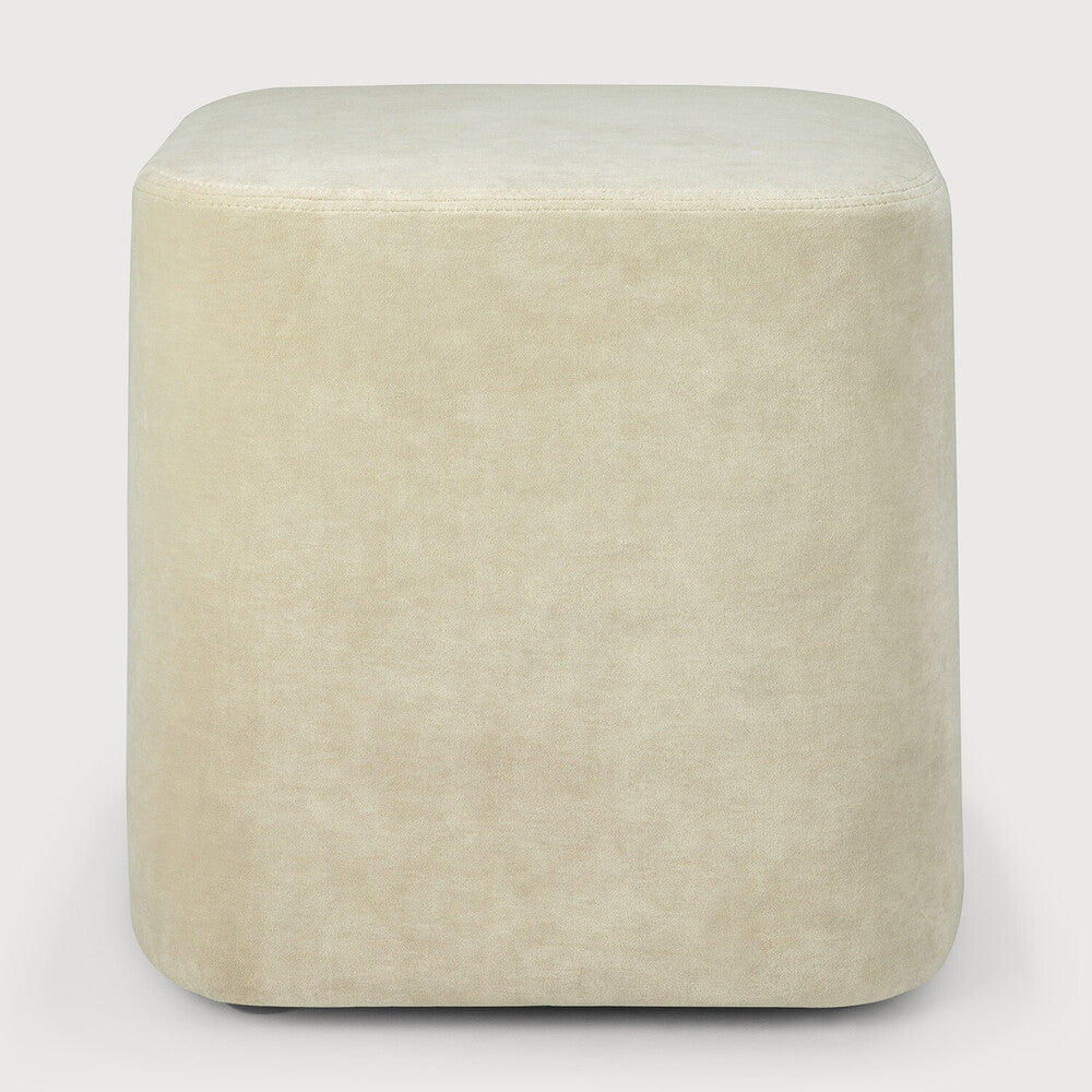 Featuring Cube Sand Pouf by Ethnicraft at Amethyst Home. Elegant style comes with the Cube pouf. Comfortable and sturdy, the Cube is durably crafted using Italian textiles. Warm and timeless tones combine perfectly with other materials to bring a refined yet relaxed aesthetic in modern breakout spaces.Weight : 17 lb Dimensions: 17 in H x 17.5 in L x 17.5 in WAdjustable Feet : NoBrus. Amethyst Home provides interior design, new construction, custom furniture, and area rugs in the Seattle metro area