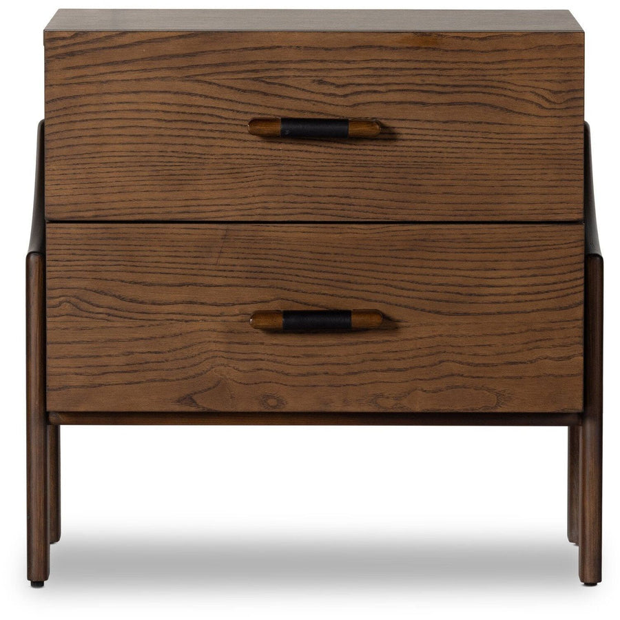 Dylan Leather Pull Nightstand