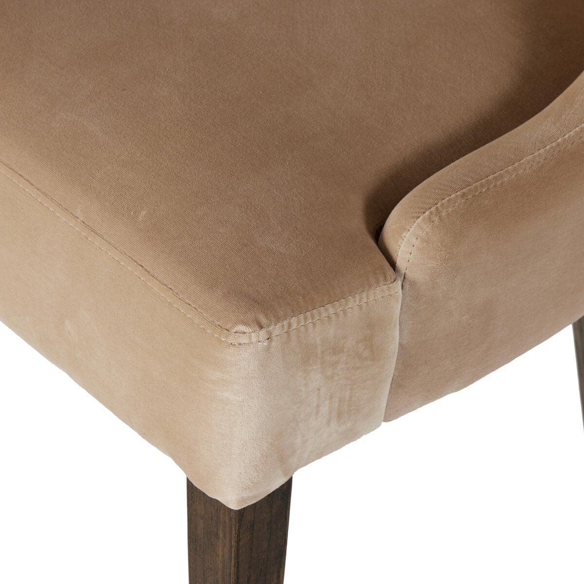 Featuring Edward Surrey Taupe Dining Bench by Four Hands at Amethyst Home. Velvety taupe upholstery pairs with solid parawood legs for an updated take on classic Italian design.Overall Dimensions: 78.00"w x 27.25"d x 38.00"hWeight : 70.11 lbsMaterials : 76.8% Cotton, 23.2% Polyester, Solid Nettlewood, 100% Polyester. Amethyst Home provides interior design, new construction, custom furniture, and area rugs in the Park City metro area