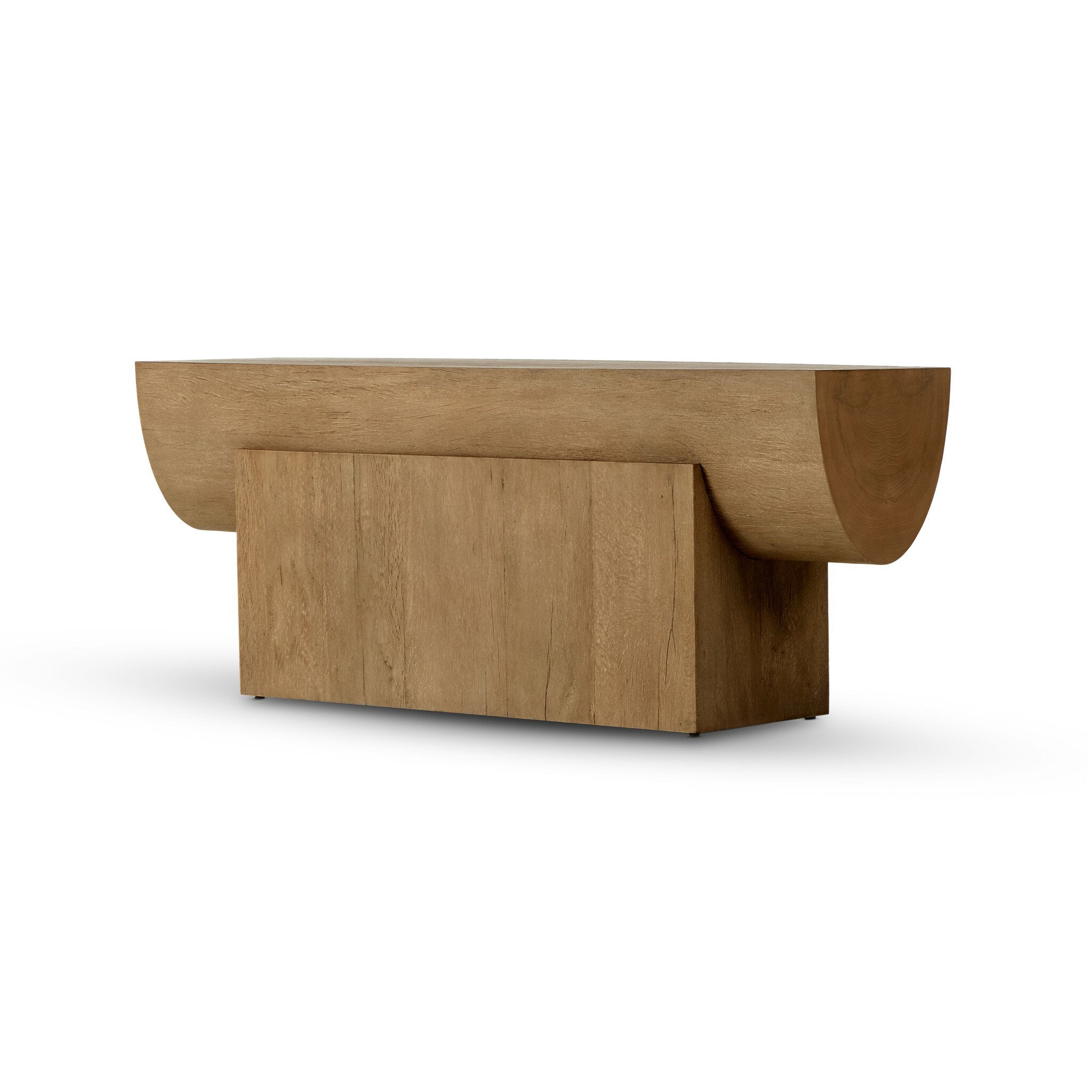 Featuring Elbert Rustic Oak Veneer Console Table by Four Hands at Amethyst Home. Natural beauty taking shape. A block-style pedestal base cradles a beam-like tabletop, all made from thick, light-finished oak veneer with oyster-cut ash accents.Overall Dimensions: 78.75"w x 17.75"d x 29.50"hWeight : 127.10 lbsMaterials : Thick Oak Veneer, Ash Oyster Veneer. Amethyst Home provides interior design, new construction, custom furniture, and area rugs in the Tampa metro area