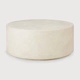 Featuring Elements Microcement Round Coffee Table by Ethnicraft at Amethyst Home. Elegant simplicity forms the basis of the Elements collection. Seamless and softened forms blend perfectly with textural character at the expert hands of artisans. Each piece offers a slightly unique identity with a high-performing, fine, earthy stone finish. Elements make a durable and stylish addition . Amethyst Home provides interior design, new construction, custom furniture, and area rugs in the Tampa metro area