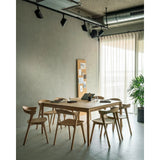 Featuring Bok Oiled Oak Dining Table by Ethnicraft at Amethyst Home. Just like its matching chair, the Bok dining table has become one of our signature designs. Its airy shape yet rock solid construction make this piece a timeless and remarkable design to enjoy for years to come.Collection : BokComfortably seats up to : 10 peopleExtendable : NoFinish : OiledMa. Amethyst Home provides interior design, new home construction design consulting, vintage area rugs, and lighting in the Boston metro area.