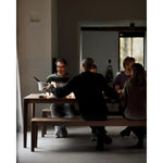 Featuring Bok Teak Bench by Ethnicraft at Amethyst Home. Reminiscent of a goat's curved horns, the Bok collection combines sculptural elegance and contemporary crafting into a graceful and airy form. The Bok bench will pair perfectly with the Bok dining table. But also, as a stand-alone against a wall, in a hallway, or at the end of a bed.Adjustable Feet : . Amethyst Home provides interior design, new home construction design consulting, vintage area rugs, and lighting in the Nashville metro area.