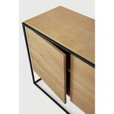 Featuring Monolit Sideboard by Ethnicraft at Amethyst Home. Practicality without sacrificing style. The contrasting characteristics of wood and the rectangular metal frame of the Monolit sideboard create a unique backdrop for all modern media equipment.
Dimensions: 20.5" L x 46" W x 33" H 
Adjustable Shelves : YesAnti-tipping mechanism : YesBrushed : This f. Amethyst Home provides interior design, new home construction design consulting, vintage area rugs, and lighting in the Calabasas metro area.