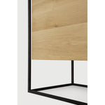 Featuring Monolit Sideboard by Ethnicraft at Amethyst Home. Practicality without sacrificing style. The contrasting characteristics of wood and the rectangular metal frame of the Monolit sideboard create a unique backdrop for all modern media equipment.
Dimensions: 20.5" L x 46" W x 33" H 
Adjustable Shelves : YesAnti-tipping mechanism : YesBrushed : This. Amethyst Home provides interior design, new home construction design consulting, vintage area rugs, and lighting in the Los Angeles metro area.