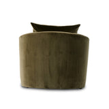 Featuring Joslyn Surrey Olive Chaise Lounge by Four Hands at Amethyst Home. Thick, soft velvet and modern organic curves make this an unforgettable piece.  Perfect for a relaxing corner or pair together for the ultimate movie hangout.Overall Dimensions: 39.00"w x 58.50"d x 33.50"hWeight : 81.57 lbsMaterials : 76.8% Cotton, 23.2% Polyester, Pine Plywood, Solid Pine. Amethyst Home provides interior design, new construction, custom furniture, and area rugs in the Tampa metro area