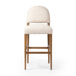 Featuring Abilene Somerton Ash Bar + Counter Stool by Four Hands at Amethyst Home. A heritage design gets a modern twist. Simple tapered legs of warm oak mark this dining room chair's traditional form, while an arched seat back with off-white upholstery updates this comfortable seating style, perfectly sized for the counter. Performance fabrics are spec. Amethyst Home provides interior design, new home construction design consulting, vintage area rugs, and lighting in the Newport Beach metro area.