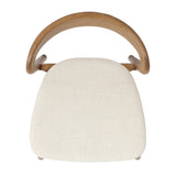 Inspired by clean, simple Scandinavian styling, solid ash forms a shapely, open frame for tan top-grain leather seating in a monochromatic tone Amethyst Home provides interior design, new home construction design consulting, vintage area rugs, and lighting in the Nashville metro area.